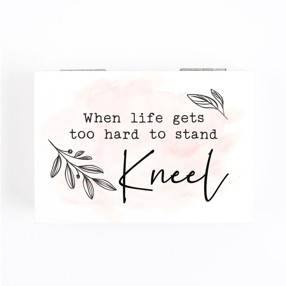 When Life Gets To Hard To Stand Kneel Caja de Oración - Pura Vida Books