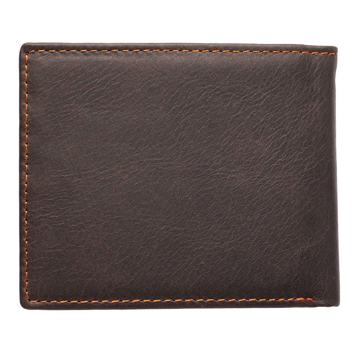 Wings Like Eagles Dark Brown Genuine Leather Wallet - Isaiah 40:31 - Pura Vida Books