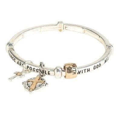 With God All Things Are Possible Bracelet - Pura Vida Books