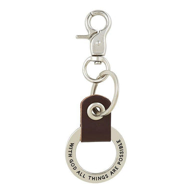 With God All Things are Possible Key Ring - Pura Vida Books