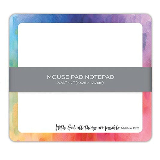 With God All Things are Possible Mouse Pad - Pura Vida Books