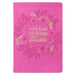 With God Pink Wreath Faux Leather Classic Journal - Matthew 19:26 - Pura Vida Books