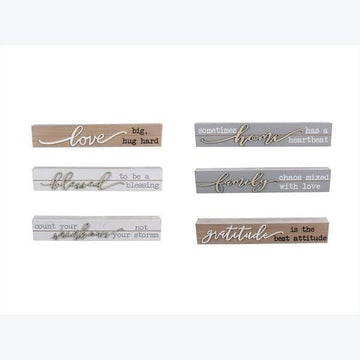 Wood Box tabletop wall sign - Pura Vida Books