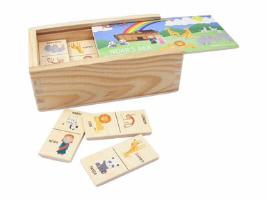 Wood Dominoes Noah's Ark - Pura Vida Books