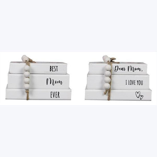 Wood Faux Book Tabletop Décor, 2 Assorted - Pura Vida Books
