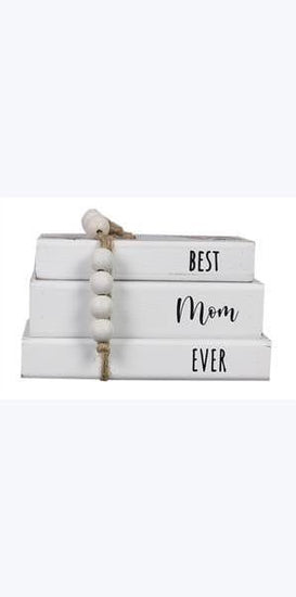 Wood Faux Book Tabletop Décor, 2 Assorted - Pura Vida Books