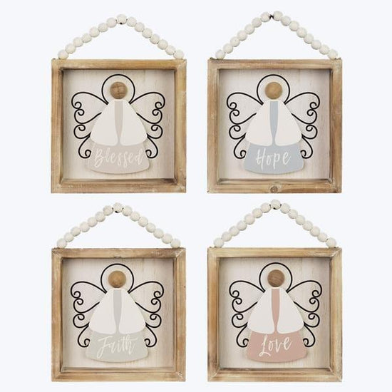 Wood Tabletop Angels - Pura Vida Books