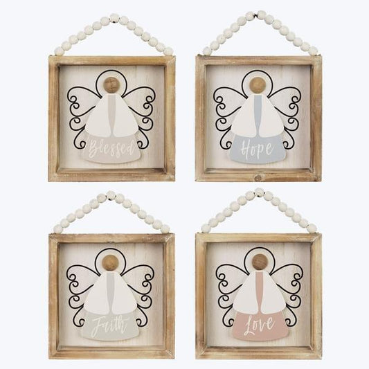Wood Tabletop Angels - Pura Vida Books