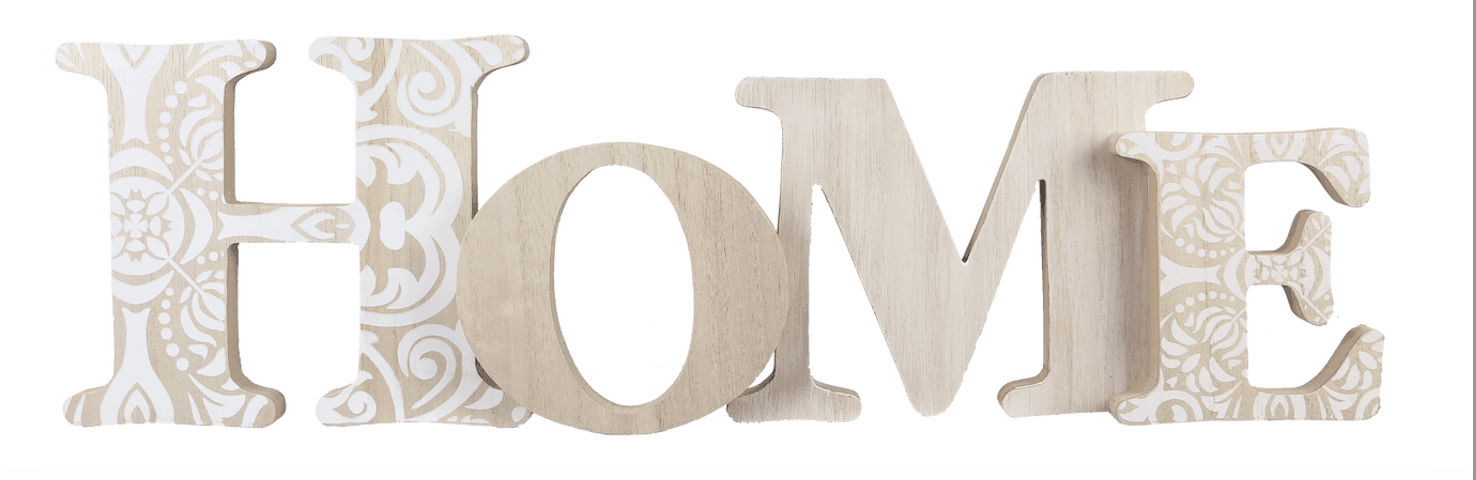 Wood Tabletop Cutout Word Sign - Pura Vida Books