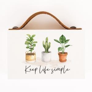 WORD BLOCK- Keep Life Simple - Pura Vida Books