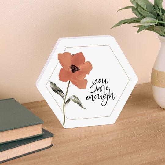 You Are Enough Shape Décor - Pura Vida Books