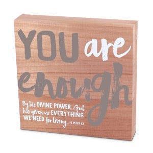 You are enough - Wood Wall Art - Pura Vida Books