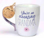You're and Amazing Grandma, Philippians 1:7, Ceramic Mug, Floral - Pura Vida Books