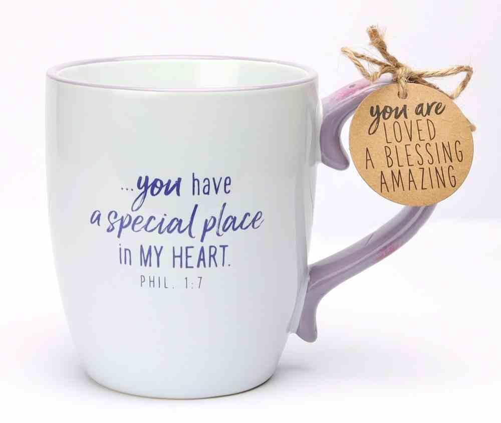 You're and Amazing Grandma, Philippians 1:7, Ceramic Mug, Floral - Pura Vida Books