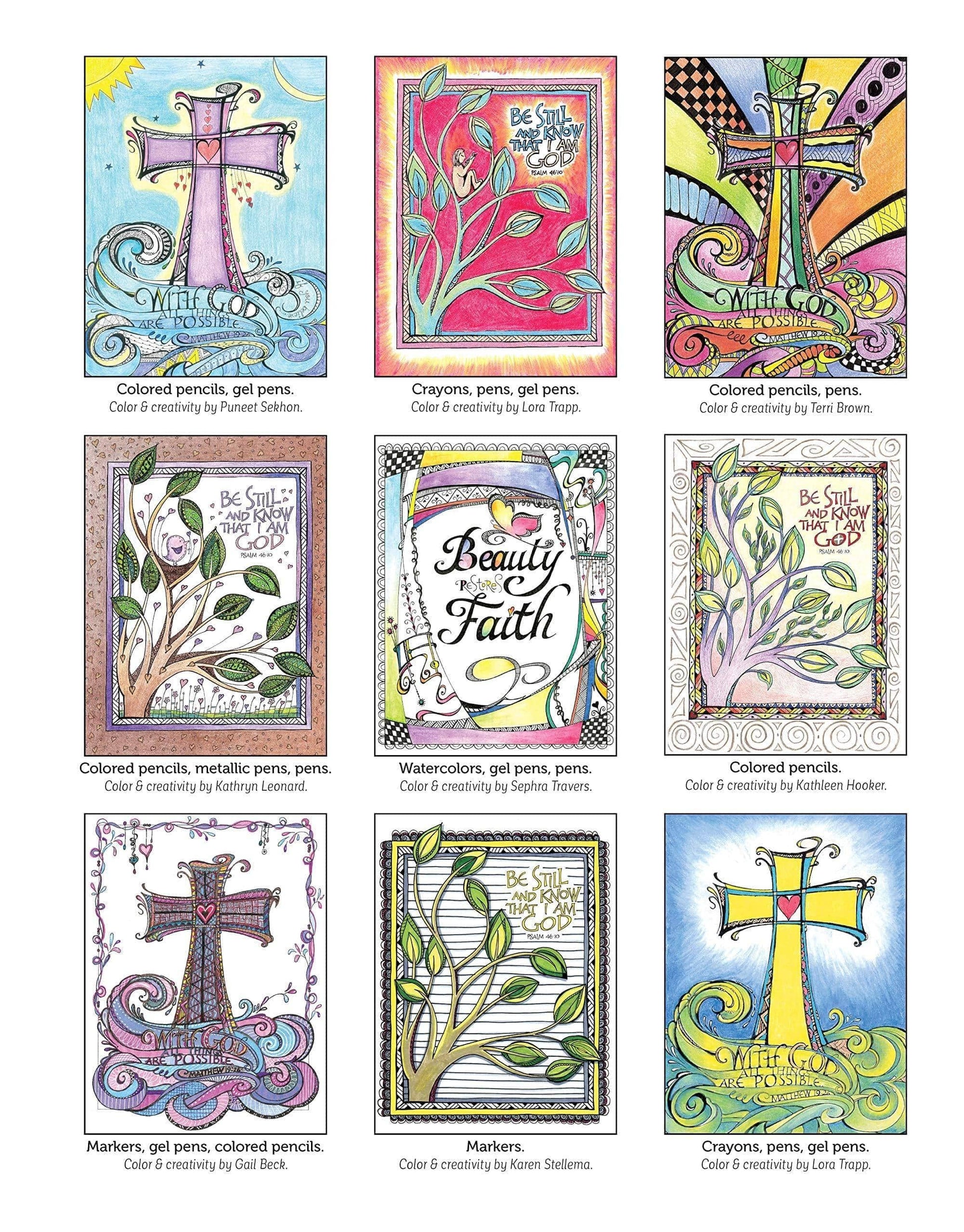 Zenspirations (R) Coloring Book Expressions of Faith: Create, Color, Pattern, Play! - Pura Vida Books