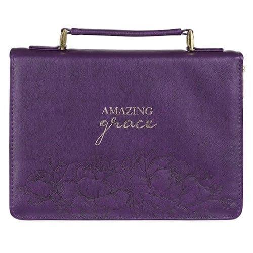 Amazing Grace Floral Purple Faux Leather Fashion - Pura Vida Books