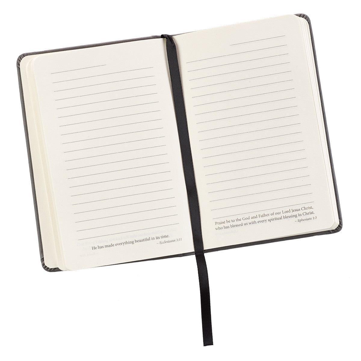 Be Strong Hardcover LuxLeather Notebook with Elastic Closure - Joshua 1:9 - Pura Vida Books